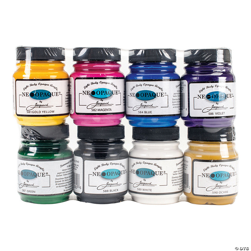 Jacquard Neopaque Acrylic Paint 2.25oz 8/Pkg Oriental Trading