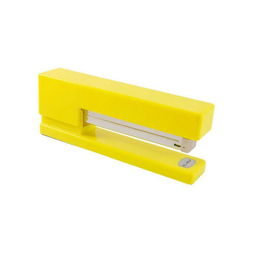 JAM PAPER Modern Desk Stapler, Yellow, Sold Individually Image