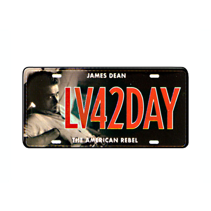 James Dean Live License Plate Image