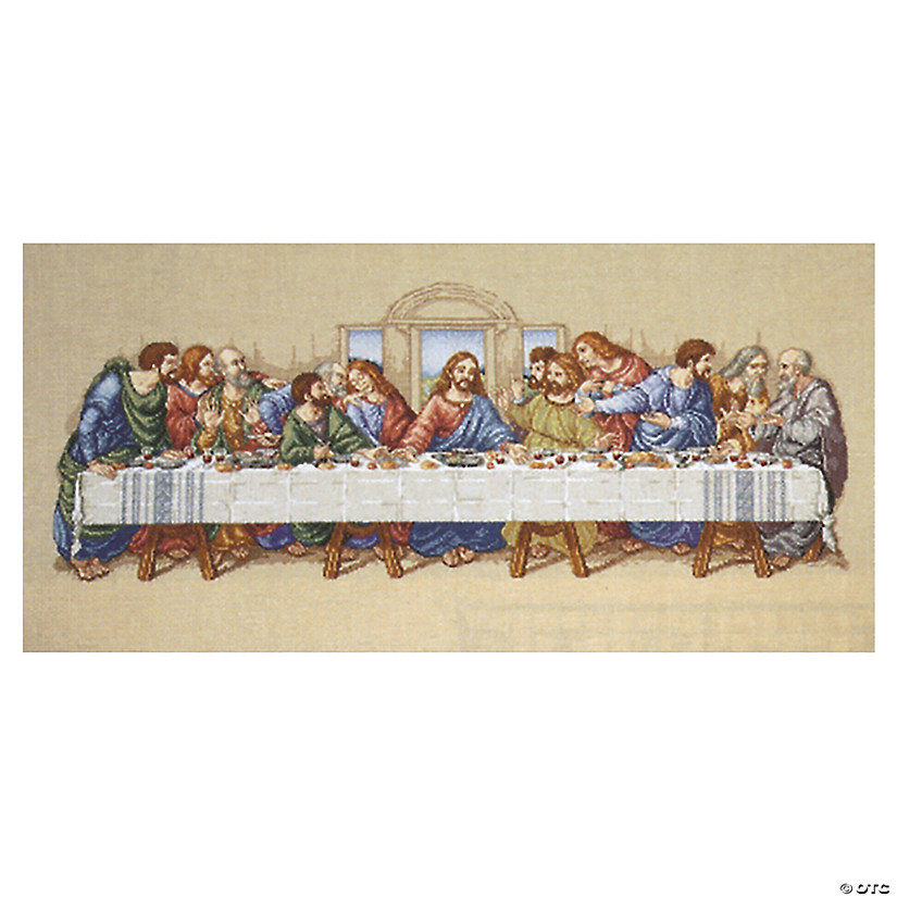Janlynn Counted Cross Stitch Kit 26.5"X10"-The Last Supper (14 Count) Image