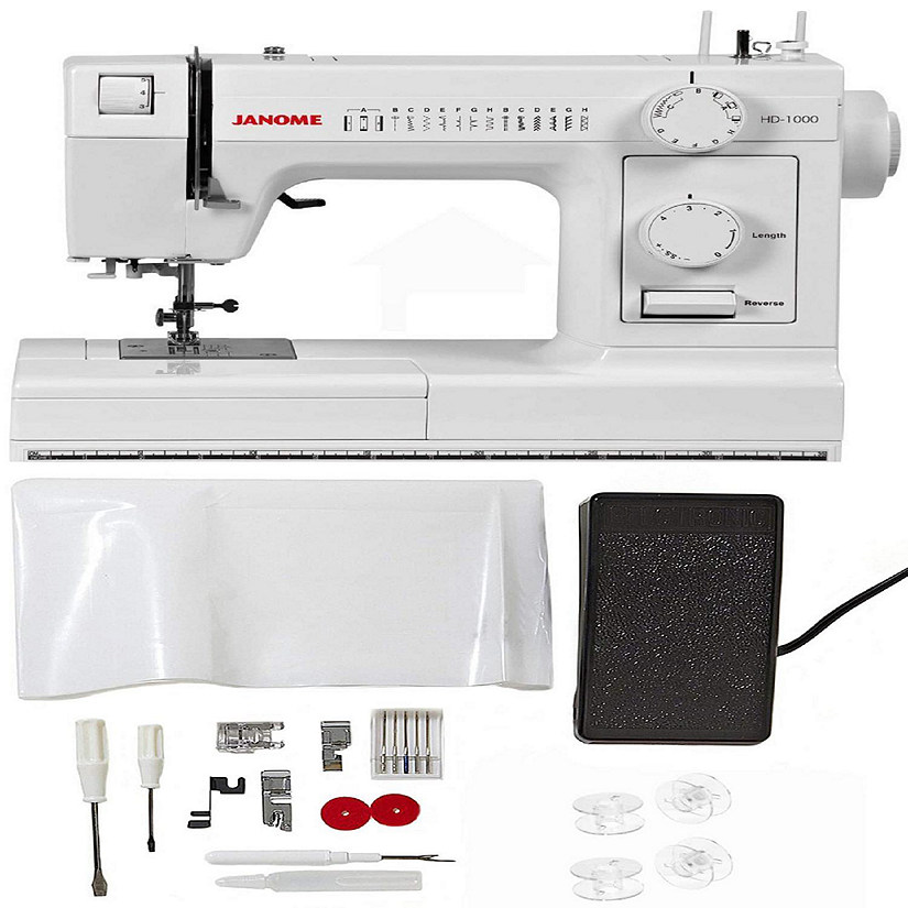 Janome HD1000 Heavy Duty Sewing Machine (14 Stitches) : Sewing