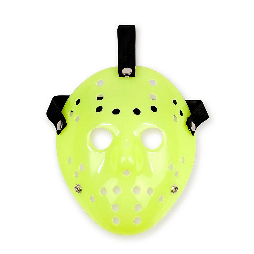 Jason Hockey Mask  Glow-In-The-Dark Friday The 13th Mask  Sized for Adults Image
