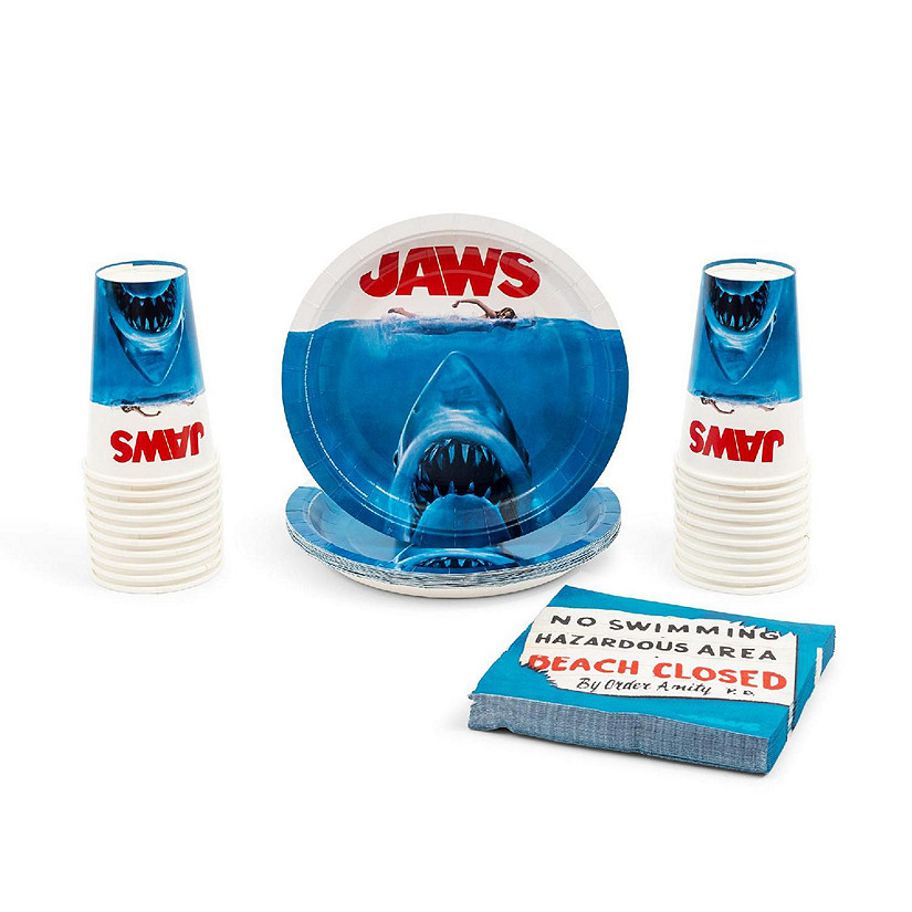 Jaws 60-Piece Party Tableware Set Image