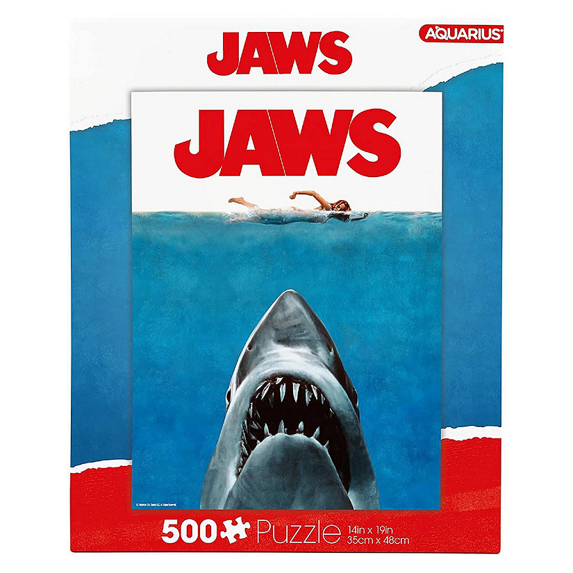 JAWS One Sheet 500 Piece Jigsaw Puzzle Image