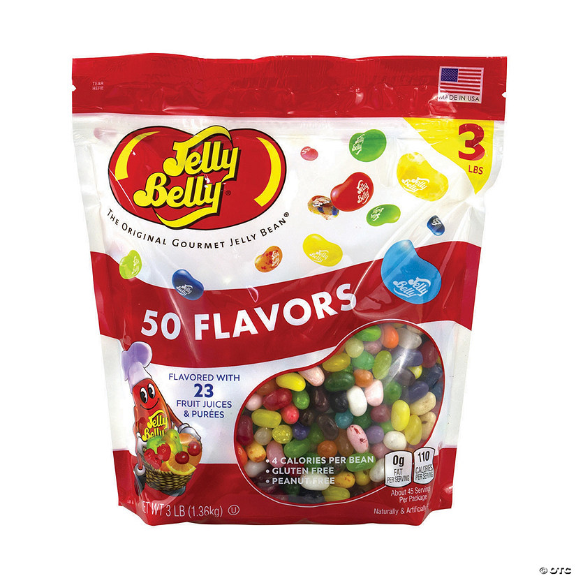 JELLY BELLY 50 Flavors Jelly Beans Assortment, 3 lb Image