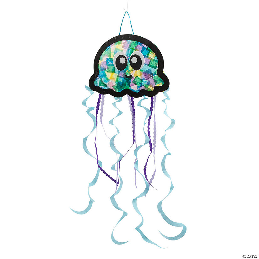 Jellyfish Tissue Paper Sign Craft Kit - Makes 12 Image