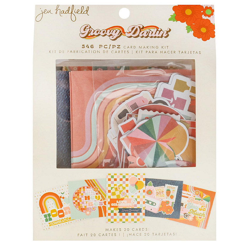 Jen Hadfield Groovy Darlin' Card Making Set-Makes 20 Image