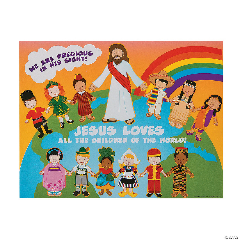 Jesus and the Children Sticker Scenes - 24 Pc. Image