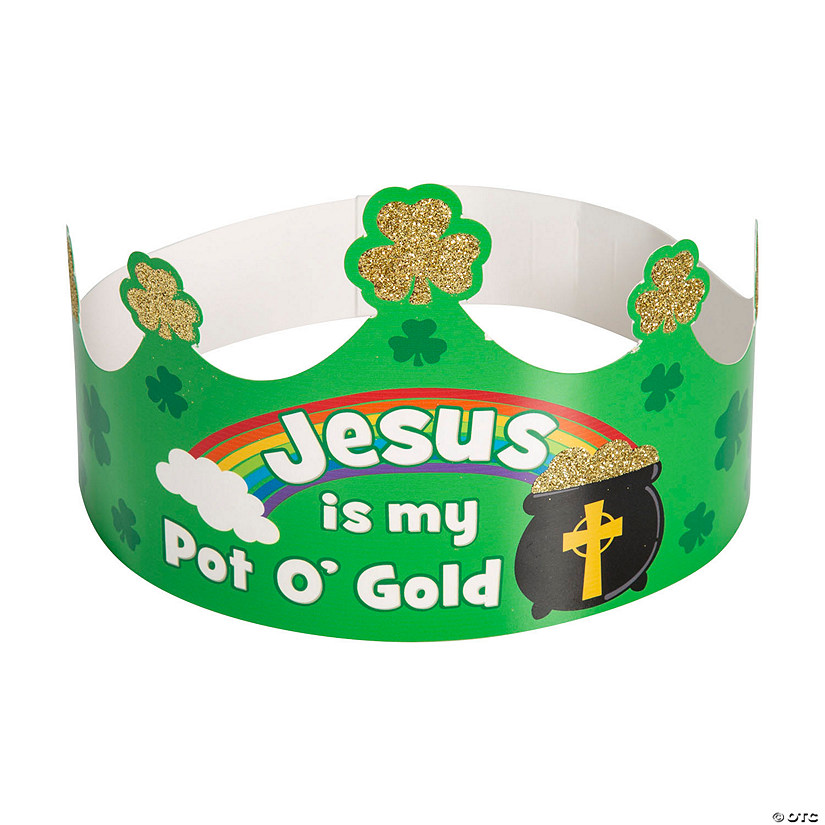 Jesus is My Pot of Gold Crowns - 12 Pc. Image