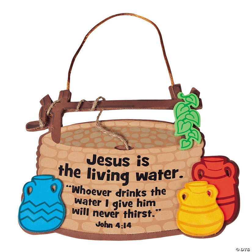 Jesus Is the Living Water Sign Craft Kit- Makes 12 Image