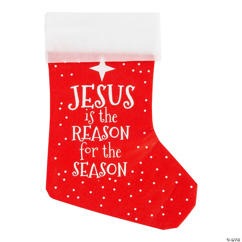 Jesus is the Reason Christmas Stockings - 12 Pc. Image