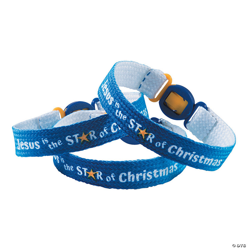 Jesus Is the Star of Christmas Friendship Bracelets - 12 Pc. Image