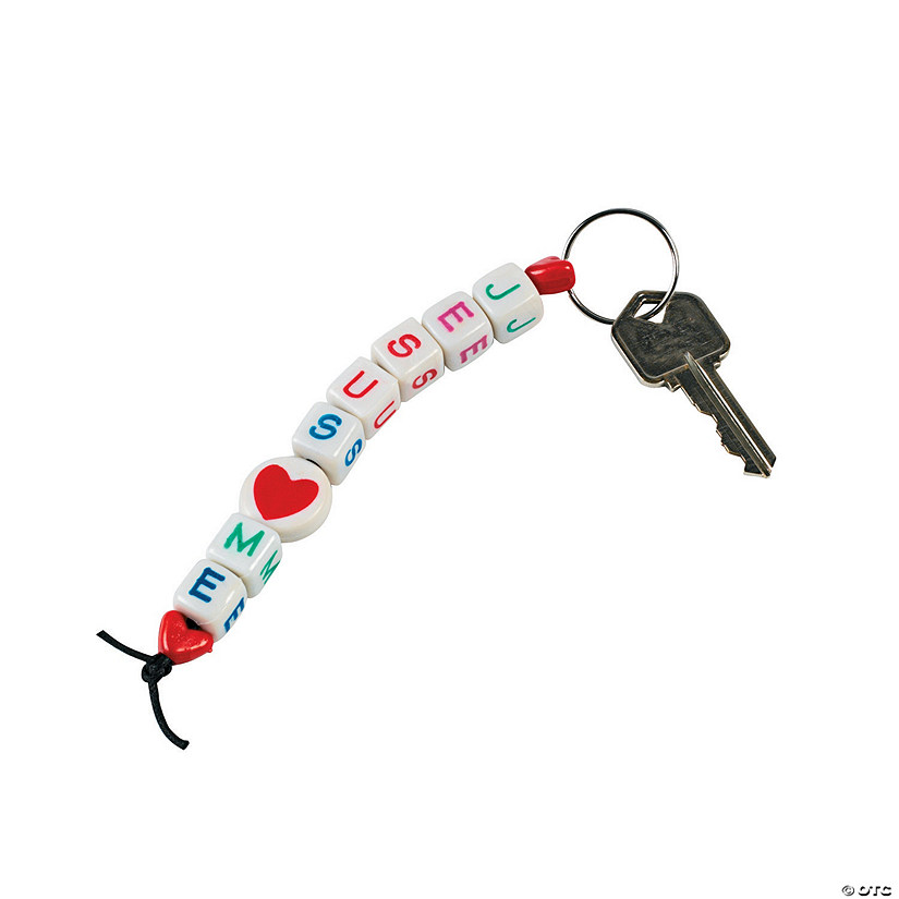 &#8220;Jesus Loves Me&#8221; Keychain Craft Kit - Makes 12 Image