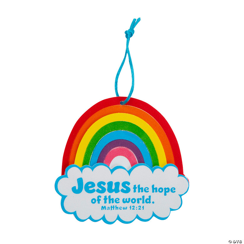 Jesus Rainbow Ornament Craft Kit - Makes 12 Image