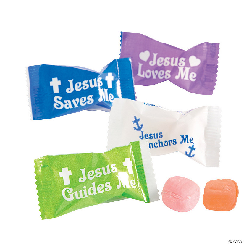 Jesus Saves Me Sweet Creams Candy - 108 Pc. Image