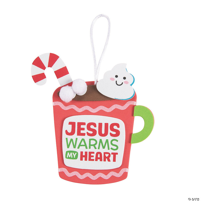 Jesus Warms My Heart Cocoa Ornament Craft Kit - Makes 12 Image