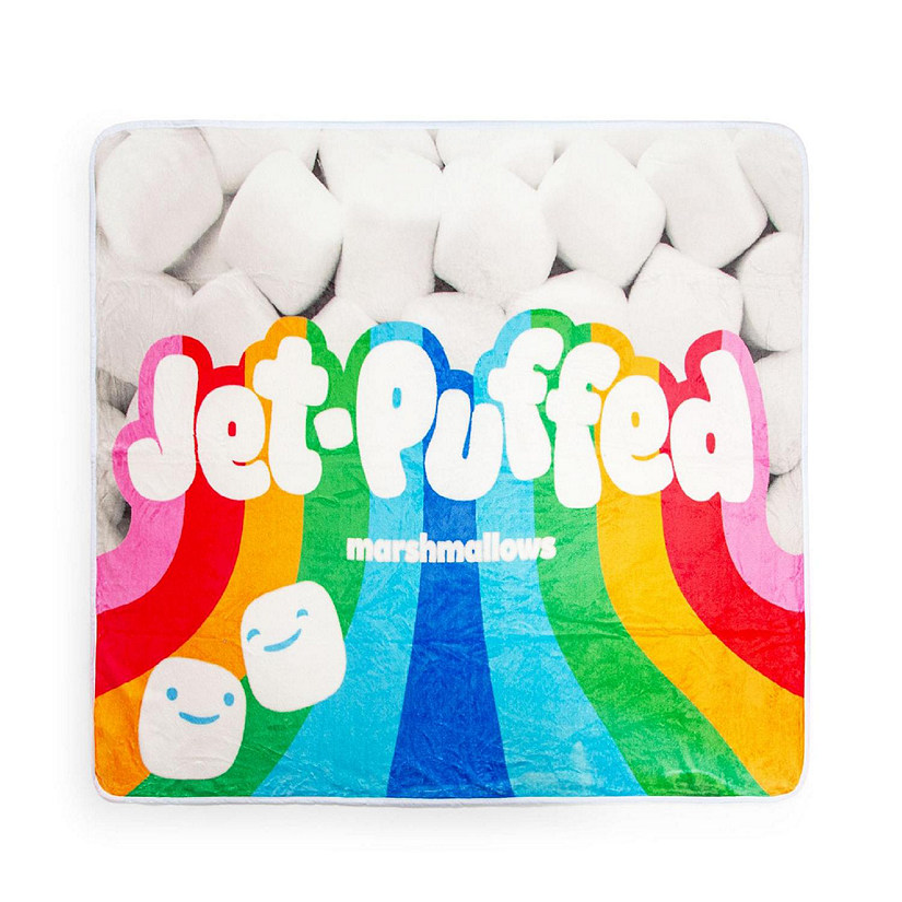 JetPuffed Marshmallows Fleece Throw Blanket 45 x 60 Inches Oriental
