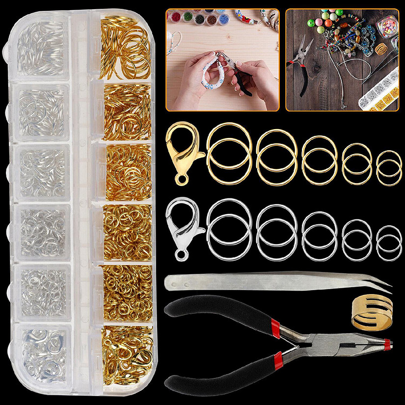 Jewelry Finding Tools Set - Jump Rings, Clasps, Making Kit Image
