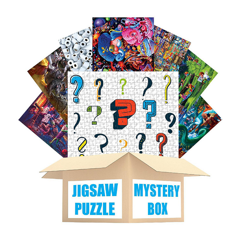 Jigsaw Puzzle Mystery Gift Box Bundle  Includes 8 Puzzles Image