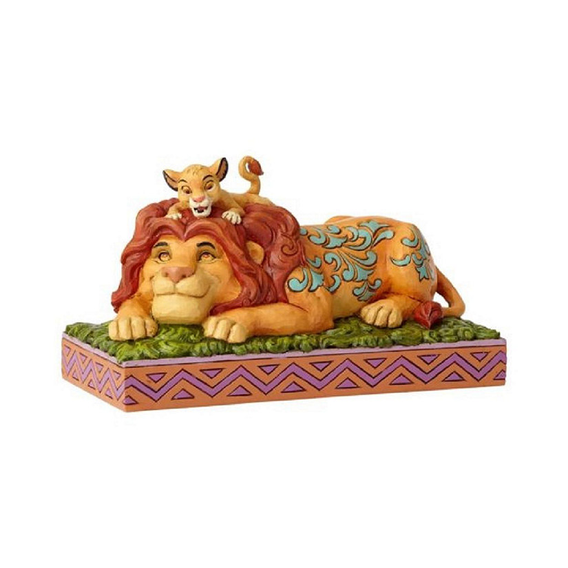 Jim Shore Disney A Father&#8217;s Pride Simba and Mufasa Lion King Figurine 6000972 Image