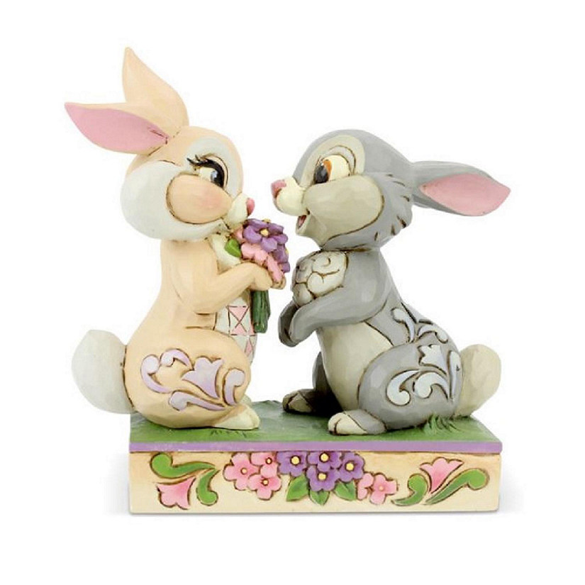 Jim Shore Disney Bunny Bouquet Thumper and Blossom Figurine