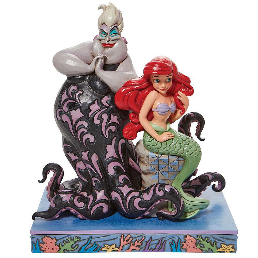 Jim Shore Disney Traditions Ariel and Ursula Figurine 6010094 Image