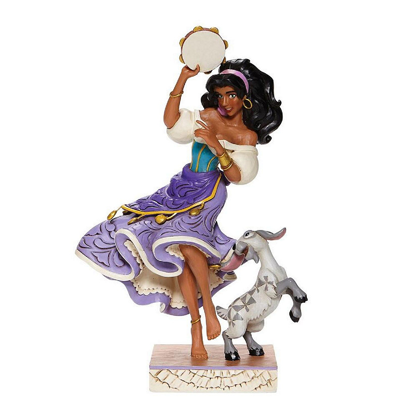 Jim Shore Disney Traditions Esmerelda and Djali Figurine 6008071 Image