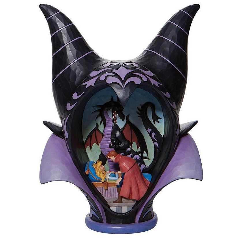 Jim Shore Disney Traditions Maleficent Headdress Scene Figurine 6008996 Image