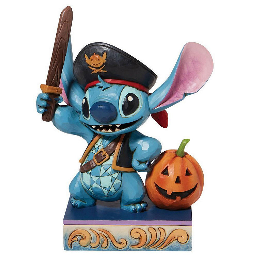Jim Shore Disney Traditions Pirate Stitch Halloween Figurine 6008987 Image
