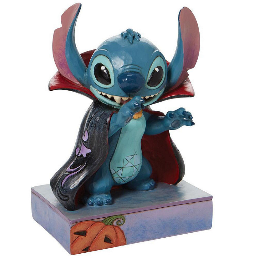 Jim Shore Disney Traditions Vampire Stitch Halloween Figurine 6.4 Inch 6010863 Image