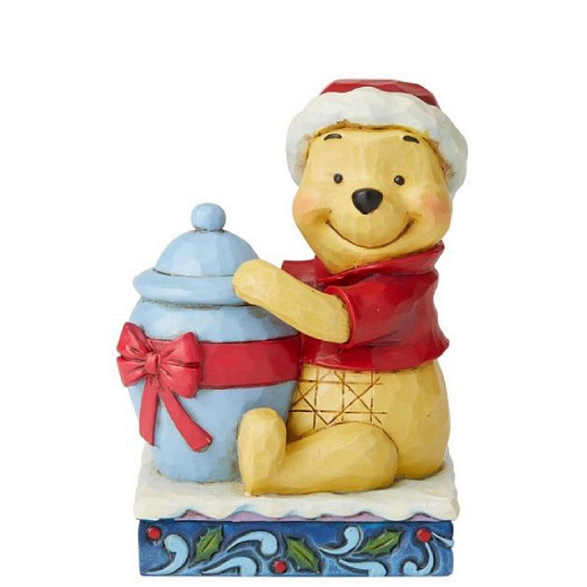 Jim Shore Disney Traditions Winnie The Pooh Christmas Figurine 6002845 New Image