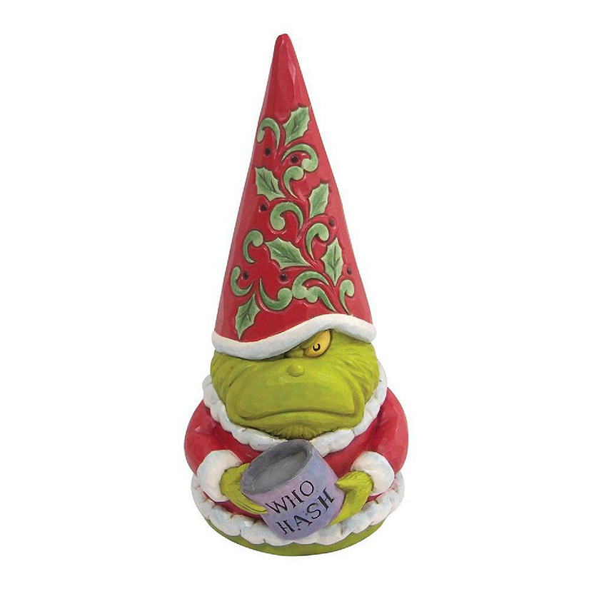 Jim Shore Grinch Gnome with Who Hash Christmas Figurine 6009202 Image