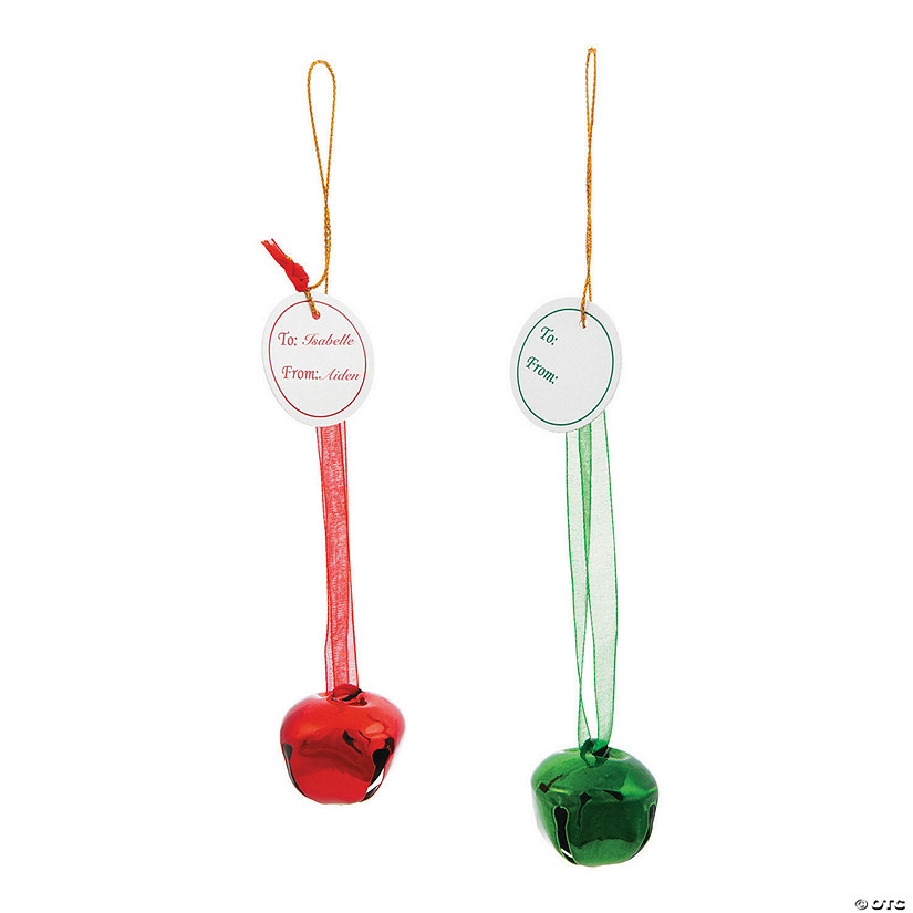 Jingle Bell Gift Tags 24 Pc. Oriental Trading