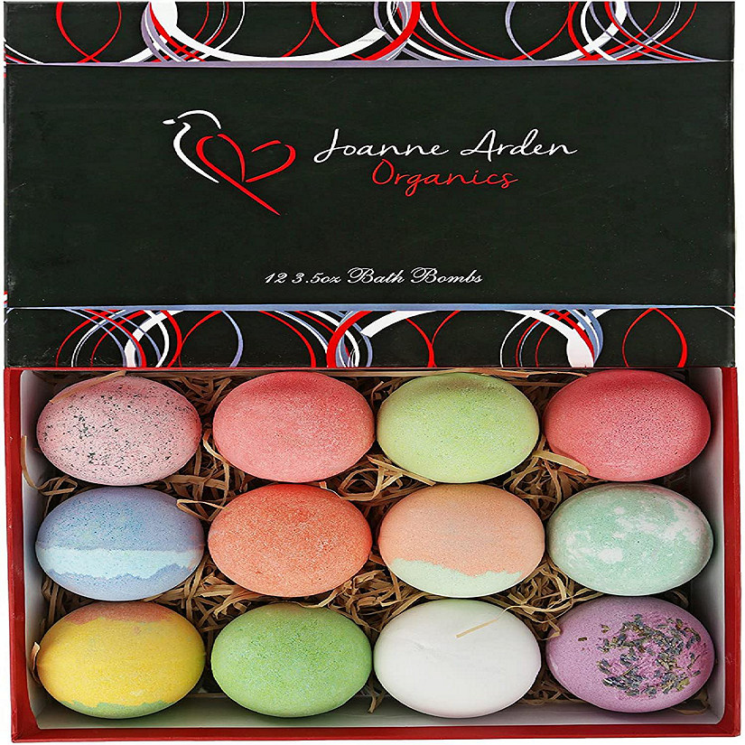 Joanne Arden 12 Bath Bombs Gift Set Natural Moisturizing Image
