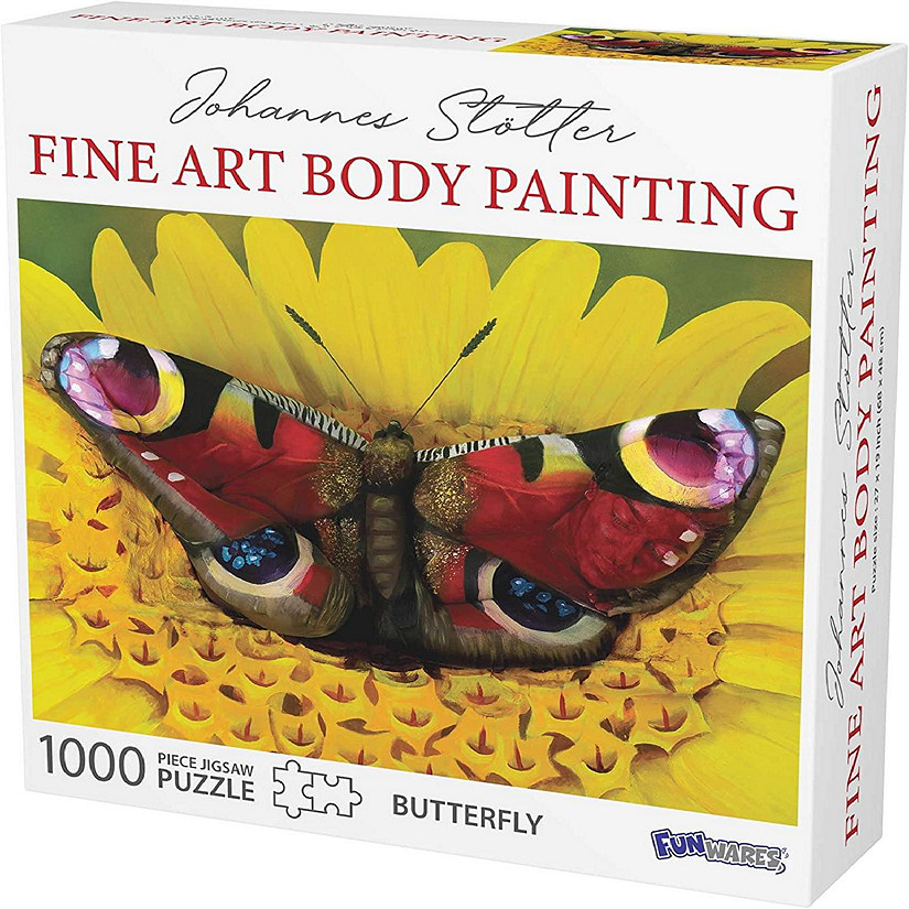Johannes Stotter Butterfly Body Art 1000 Piece Jigsaw Puzzle Image