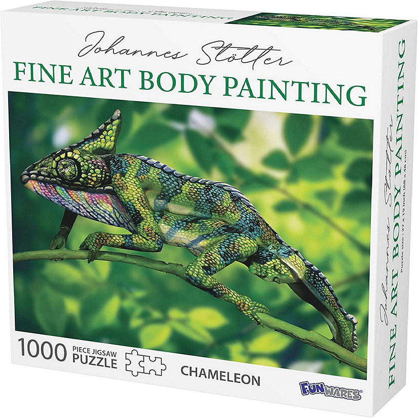 Johannes Stotter Chameleon Body Art 1000 Piece Jigsaw Puzzle Image