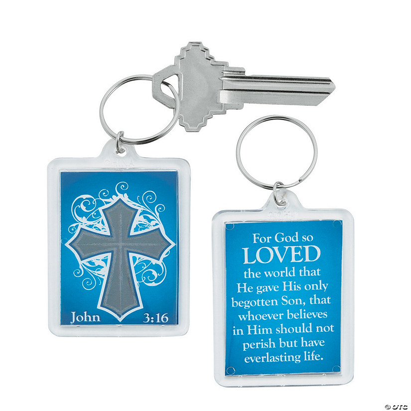 John 3:16 Keychains - 12 Pc. Image