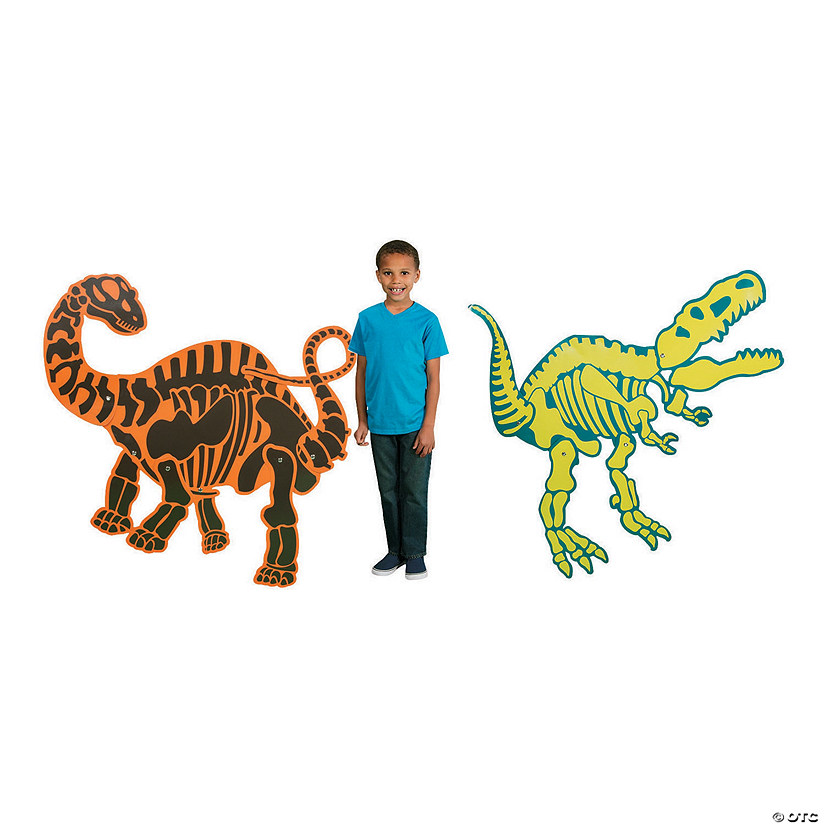 Jointed Dino Dig Cardboard Cutouts - 2 Pc. Image
