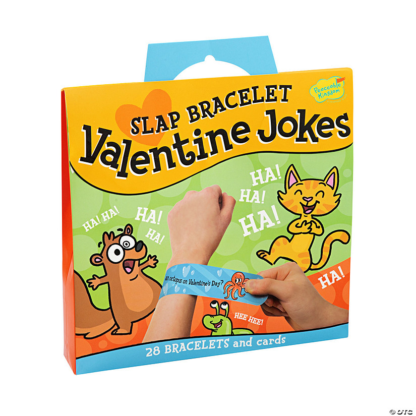 Joke Slap Bracelets with Valentine's Day Card for 28 Image