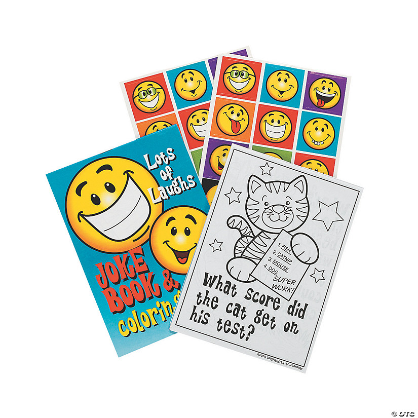 Jokes Coloring &amp; Activity Books - 24 Pc. Image