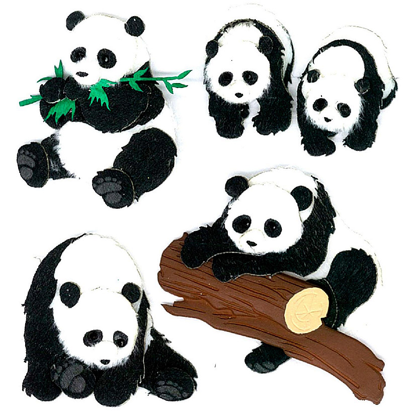Jolee's Boutique Dimensional Stickers-Pandas Image