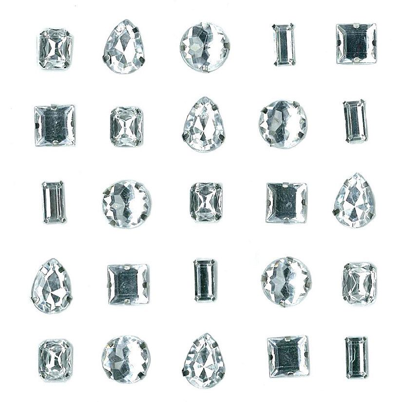 Jolee's Boutique Embellishments 25/Pkg-Clear Gems Image