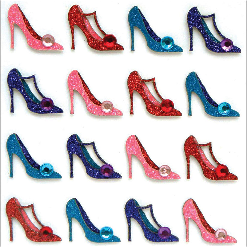 Jolee's Cabochon Dimensional Repeat Stickers-Pumps Image