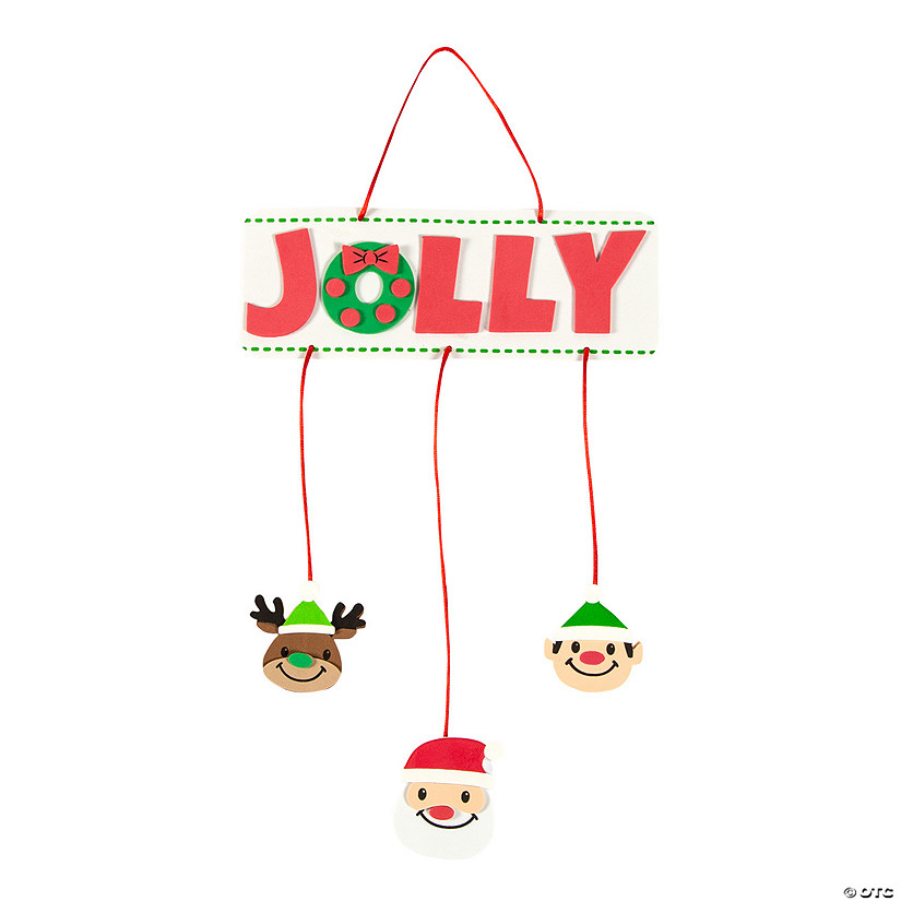 Jolly Christmas Mobile Craft Kit - Makes 12 Image
