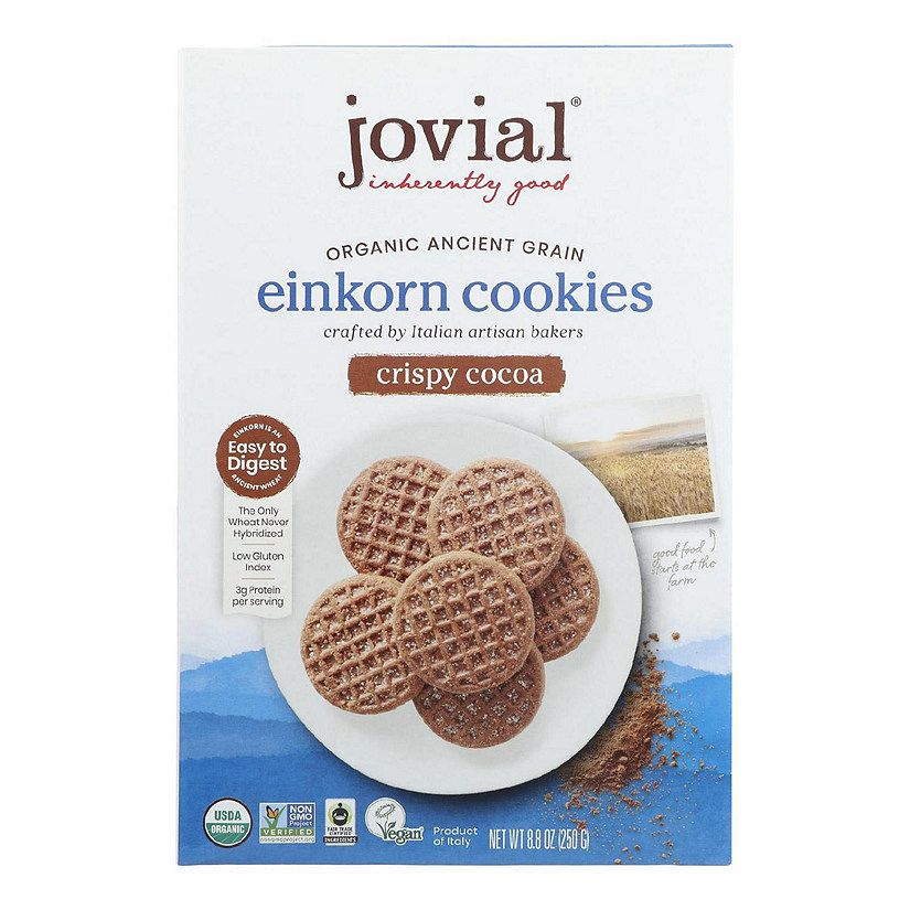 Jovial - Cookie - Organic - Einkorn - Crispy Cocoa - 8.8 oz - case of 12 Image
