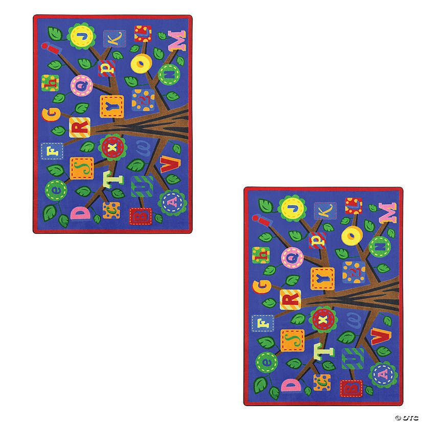 Joy Carpets Alphabet Leaves Classroom Rug Image