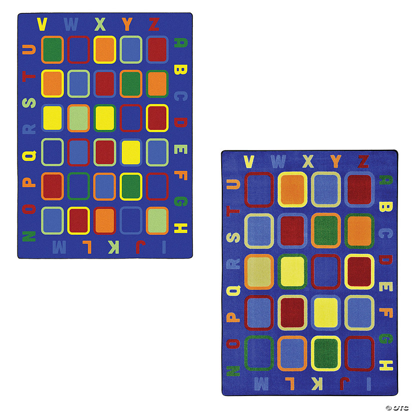 Joy Carpets Alphabet Tiles Classroom Rug Image