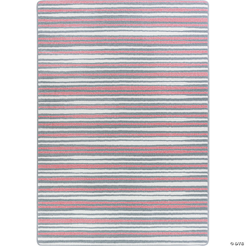 Joy carpets between the lines 5'4" x 7'8" area rug in color blush Image