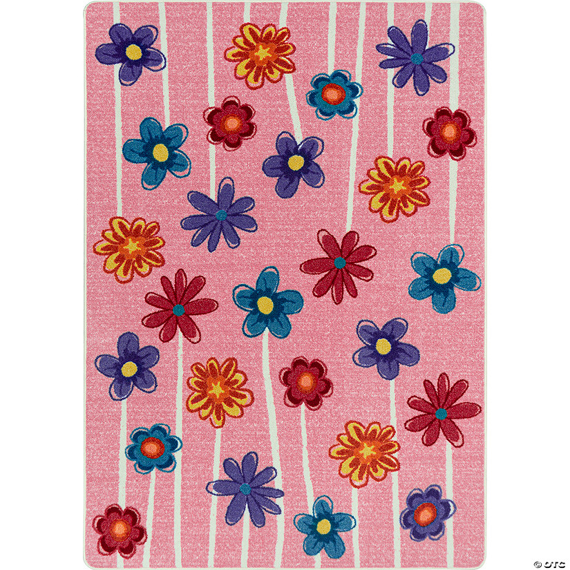 Joy carpets big blooms 3'10" x 5'4" area rug in color bouquet Image