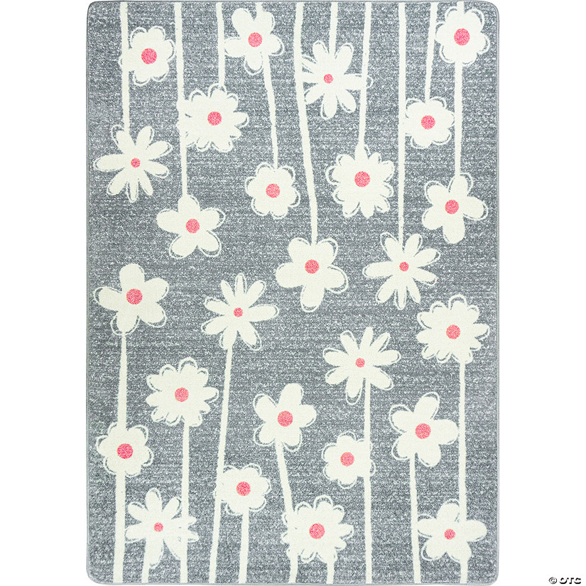 Joy carpets big blooms 3'10" x 5'4" area rug in color cloudy Image